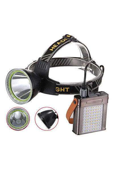Vivendo Lanterna de cap portabila cu lumina puternica si baterie de 20000mAh,...