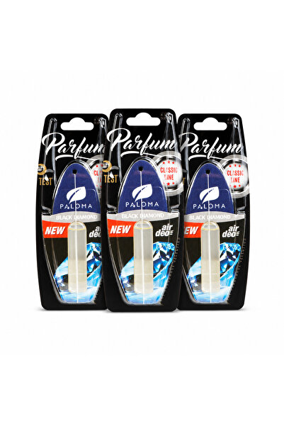 PALOMA Set 3 odorizante auto Parfum Black Diamond, 5 ml.