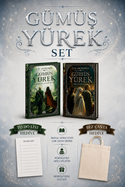 Guardian Kitap Gümüş Yürek 2 Ciltli ve Gümüş Yürek 3 Ciltli (D. N. Archeron) ...