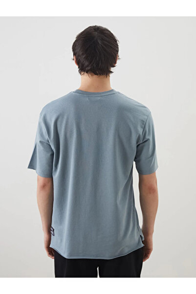 LC Waikiki Blue Crew Neck Men's T-shirt