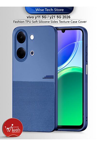 Wtech vivo Y11 5G / Y21 5G 2026 Fashion TPU Soft Silicone Sides Texture Case ...