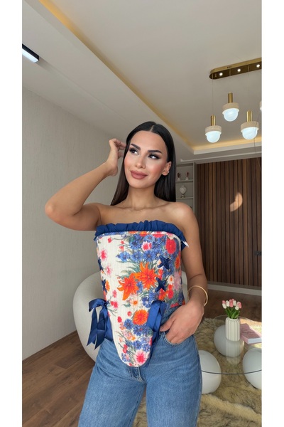 HeGa Atelier Çiçekli Korse Büstiyer