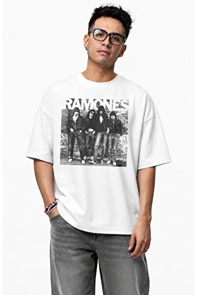 Fuddy Moda Unisex Oversize Ramones 1976 First Album Cover Officially Printed ...