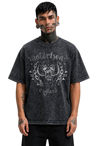 Fuddy Moda Unisex μπλουζάκι Motörhead England με στάμπα, πλενόμενο, με θέμα τ...