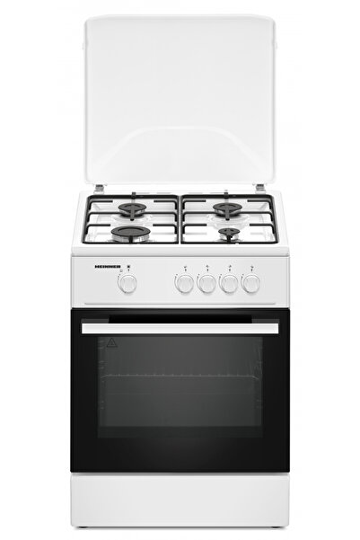 Heinner HFSC-K6060WH Κουζίνα υγραερίου 60x60 εκ., 4 εστίες, Λευκή