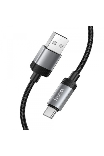 hoco. Καλώδιο Δεδομένων και Φόρτισης USB-A - USB-C HOCO X117, 60W, 1m, Μαύρο