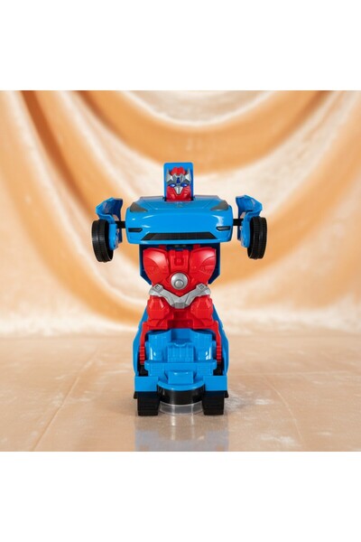 Pravalia Magica Jucărie Robot Transformer Auto cu Sunete, Lumini și Mișcare -...