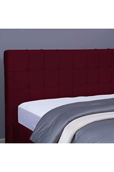 PAN HOME VISTA HEADBOARD VELVET MAROON L-180 : H-125 CM