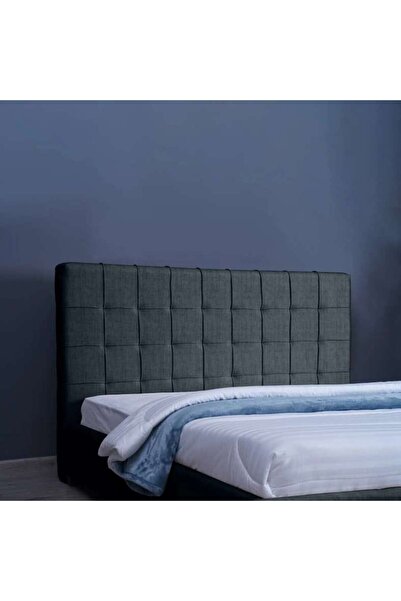 PAN HOME هيرمونيا هيدبورد شانيل رمادي غامق L-180: ارتفاع 125 سم
