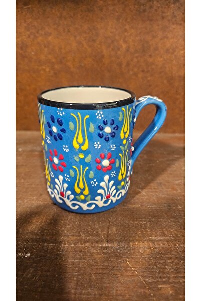 Turkish Store İstanbul 2-Pack Blue Ceramic Mugs