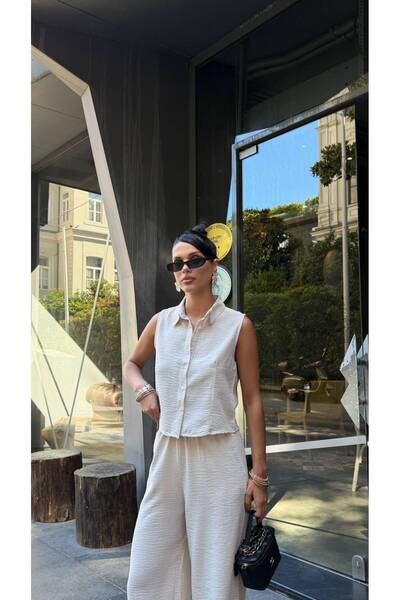 R-Style Vested Linen Set
