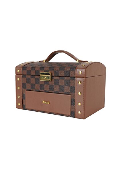 Assoda Asada Luxury Jewelry Storage Box with Drawer and Lock Multi-Purpose Je...