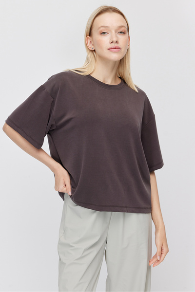 PAULMARK Women's Low Sleeve Basic T-Shirt
