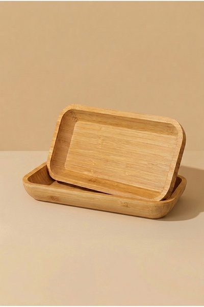 Frolde Bambu Salata Kasesi, Sunum Kasesi, Dekoratif Kase, İskandinav Kase 25 cm