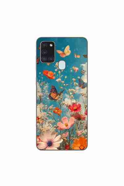OEM Husa compatibila cu Samsung Galaxy A21s Silicon Gel Tpu Model Flori si Fl...
