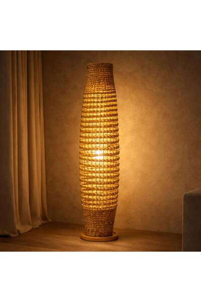 PAN HOME مصباح أرضي شينجو E27 مقاس 28×120 سم - لون طبيعي