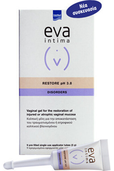 EVA Intermed Intima Restore pH 3.8 για Διαταραχές 5γρ x 9 τεμάχια - Κολπικό Τ...