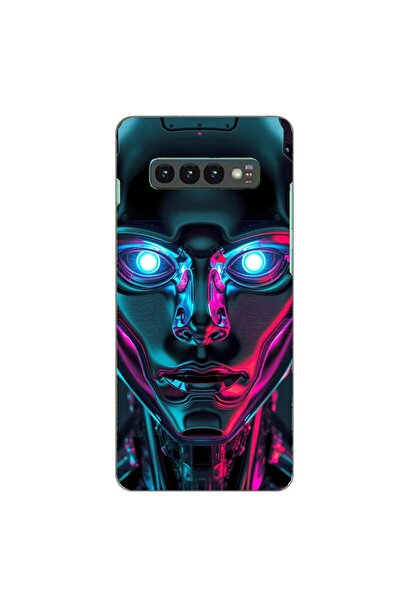 OEM Husa compatibila cu Samsung Galaxy S10 Silicon Gel Tpu Model Chrome Humanoid