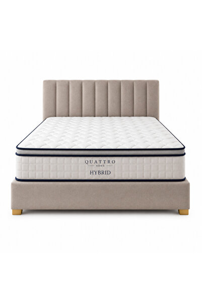 QUATTRO HOME Hybrid Yatak Ortopedik Pocket Yaylı Visco Yatak Çift Taraflı 30 ...