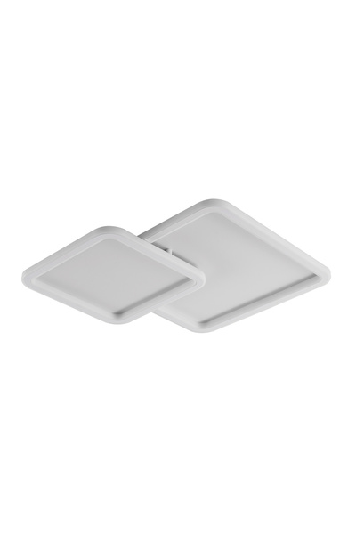 ARlight Ccc 714-2 Πλαφονιερα Led Λευκη Διπλη Τετραγωνη 0064206