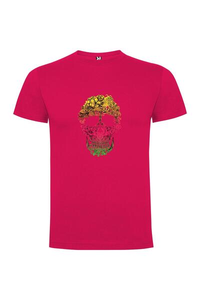 iLovePrints Floral Fantasy Skull Tshirt