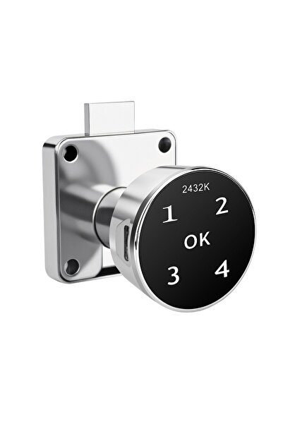Konk Tools قفل درج رقمي مشفر ZD006 - قفل متوافق مع خزانة المكتب وخزانة الملفا...