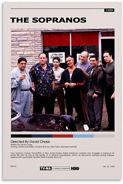 ESSESORIES Classic Movie Minimalist the Sopranos Music Poster Wall Art Room D...