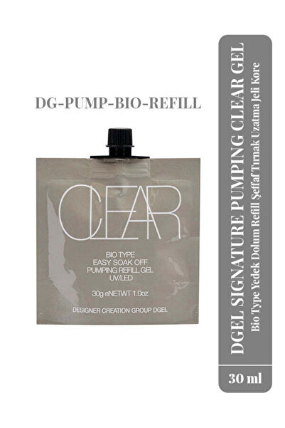 Gelista DGel Pumping Clear Gel BIO Refill Şeffaf Tırnak Uzatma Jeli