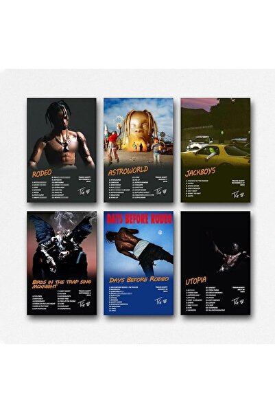 ESSESORIES YuShuas Travis Music Album Poster Wall Art Room Decor Self Adhesive