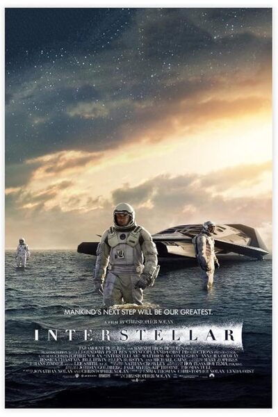 ESSESORIES Interstellar Movie Poster Wall Art Room Decor Self Adhesive