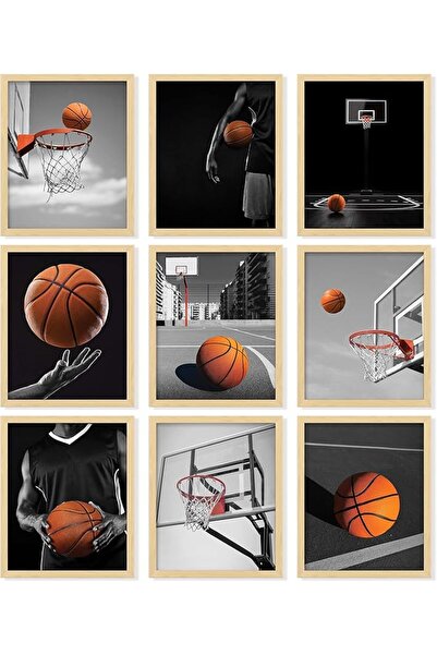 ESSESORIES Basketball Boys Basketball Boys Teen Black Aesthetic Poster Wall A...