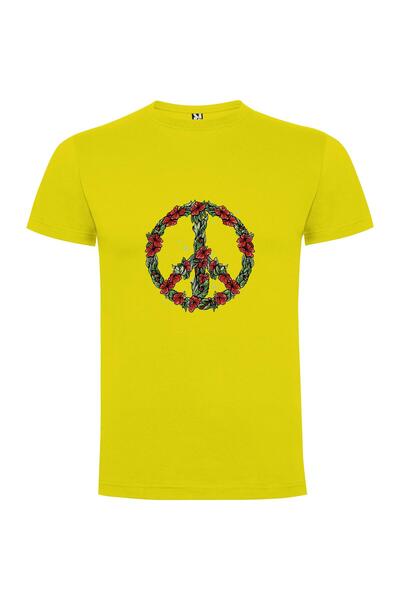 iLovePrints Flower Peace Sign Tshirt