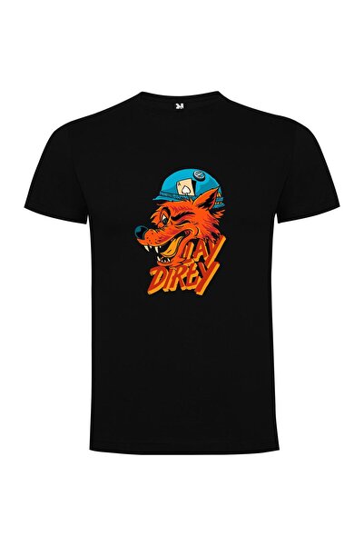 iLovePrints Helmet Hound Illustration Tshirt