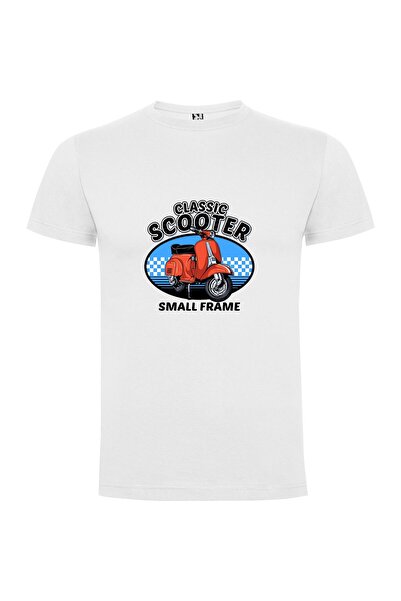 iLovePrints Retro Red Scooter Tshirt