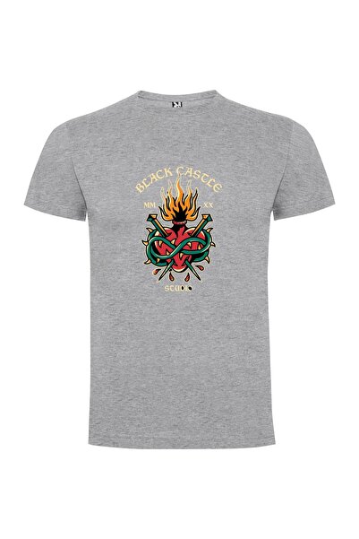 iLovePrints Dark Metal Castle Attire Tshirt
