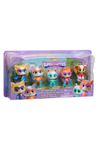 SuperKitties - Set de joaca cu 5 figurine copii varsta 3 ani +