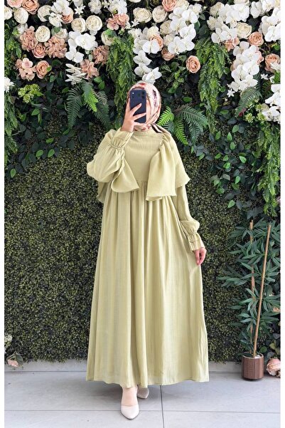 Moda Fatma harmose şifon astarlı elbise