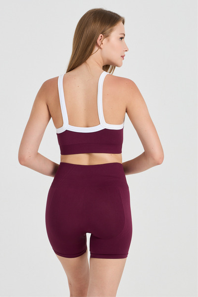 CLOSSHE Kadın Yüksek Bel Toparlayıcı Seamless Dikişsiz Spor Kısa Şort Push Up...