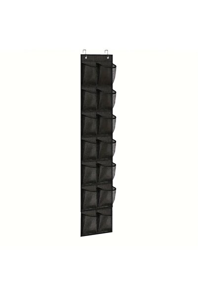 Choice black 14grids 40/24/14 Grid Wall-Mounted Shoe Organiser Fabric Closet ...