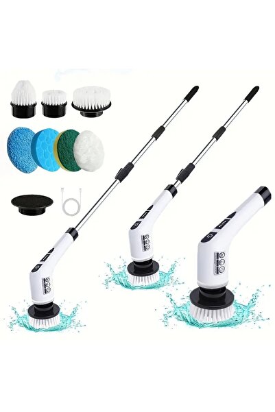 Choice1 WHITE 1 Set, Electric Cleaning Brush, Wireless Electric Rotating Scru...
