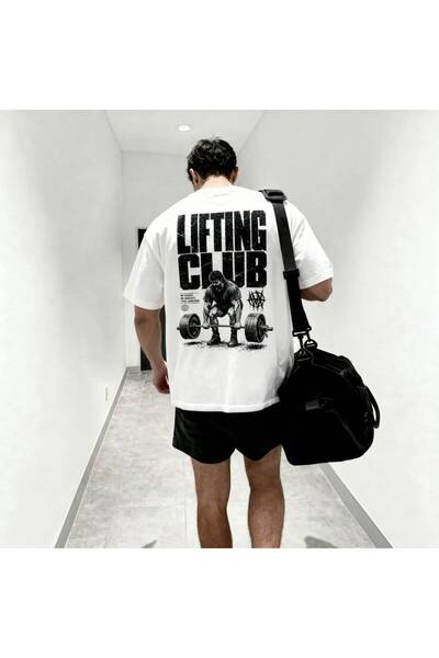 JANTIL MODA Tricou unisex oversize, 100% bumbac, cu decolteu tip crew, cu mân...