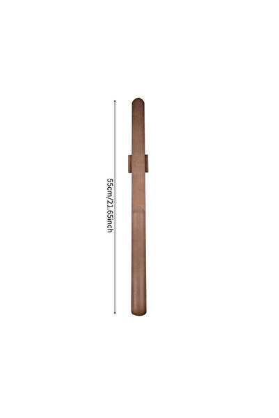 Choice1 brown 55cm Beech Wood Magnetic Shoe Horn - Premium Long Handle, No-Be...