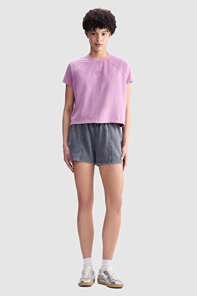 ecko unltd. Ecko Red Emery Loose Fit Mini Printed 100% Cotton Women's Gray Shorts