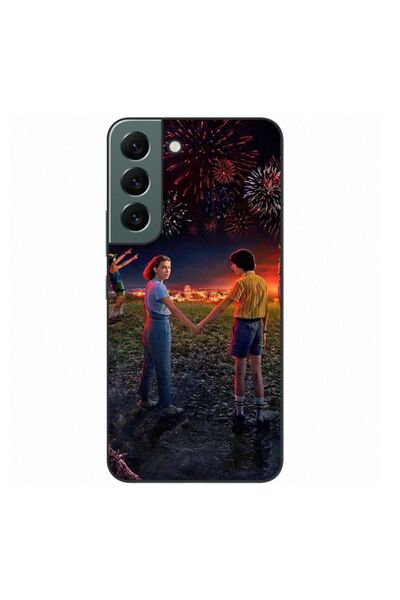 OEM Калъф, съвместим със Samsung Galaxy S22+ Plus, силиконов гел TPU, с десен...