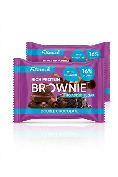 Fitsnack Brownie Protein Bar Double Chocolate - 2*50GM