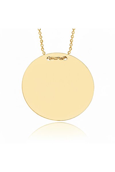 Ranavia Jewellery 925 Ayar Gümüş Yuvarlak Plaka Kolye Kişiye Özel Tasarım 3 R...