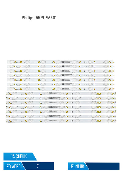 Philips 55PUS6501 14 Parca 55 inc Tv Led Bar