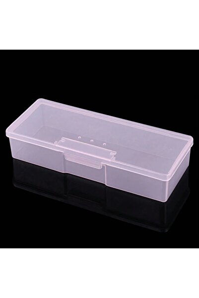 Choice 01pink Nail Art Storage Box Nail Accessories Organizer Clear Cuboid Pl...