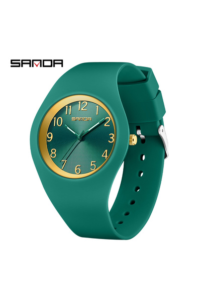 Choice1 ساعة نسائية خضراء SANDA 6181 موديل 2024 جديدة عصرية كاجوال بحركة كوار...