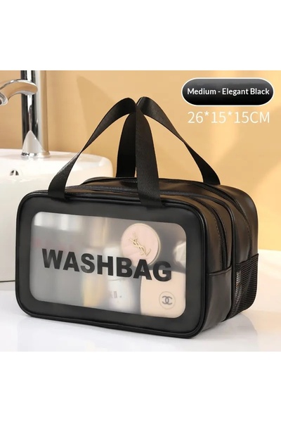 choice2 medium black HOMEFISH Large capacity transparent dry wet separation d...